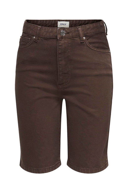 Only - Onlsonny Wide Shorts - 4968645 Dark Brown Denim