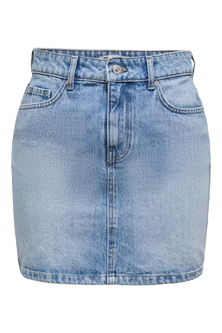 Only - Onlstella Short Skirt Azg - 4660156 Light Blue Denim