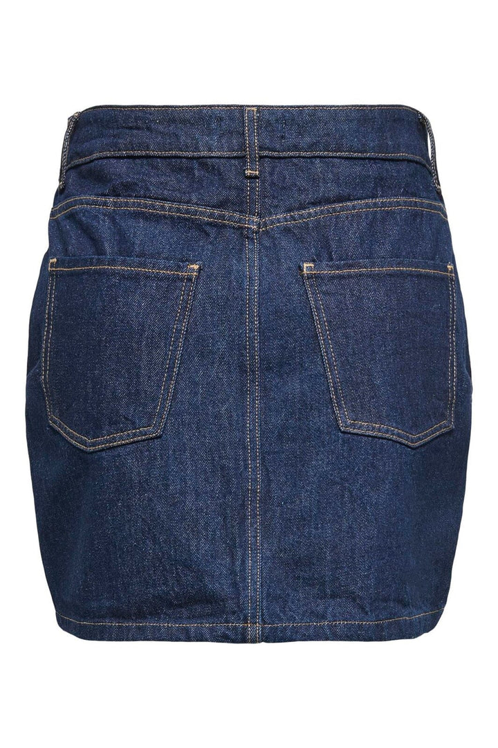 Only - Onlstella Short Skirt Azg - 4854493 Dark Blue Denim