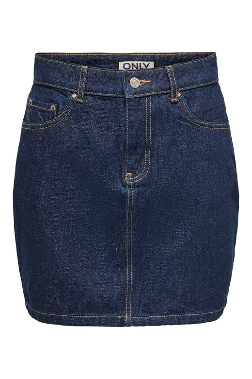 Only - Onlstella Short Skirt Azg - 4854493 Dark Blue Denim
