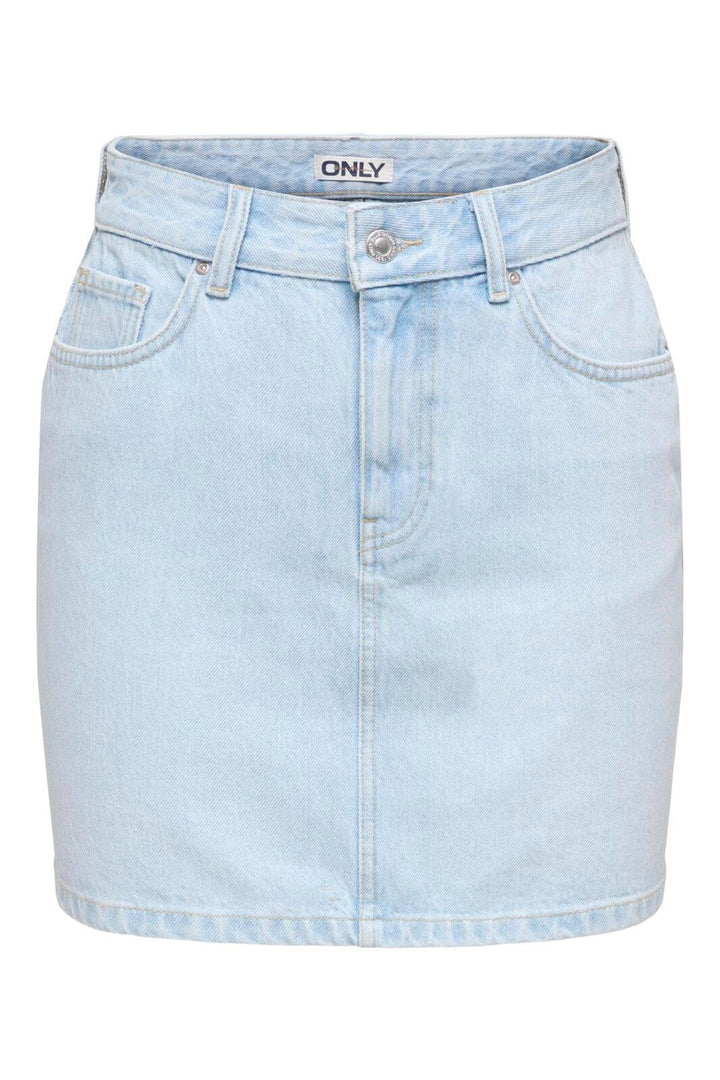 Only - Onlstella Short Skirt Azg - 4968756 Light Blue Bleached Denim