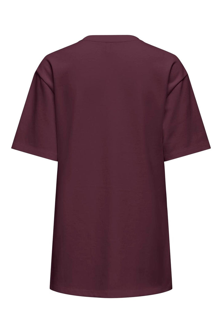 Only - Onlsuperior S/S O-Neck Long Top - 5136655 Fig Black Keep Real
