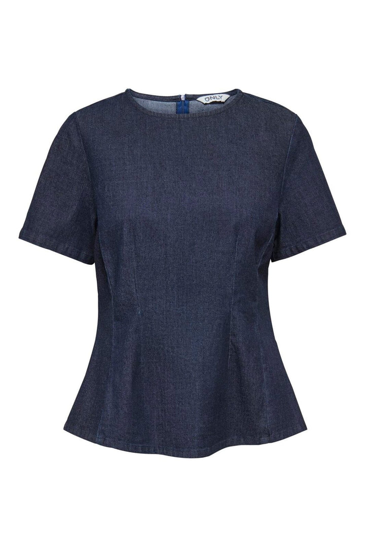 Only - Onltammy S/S Fitted Shirt Yor - 5069535 Dark Blue Denim