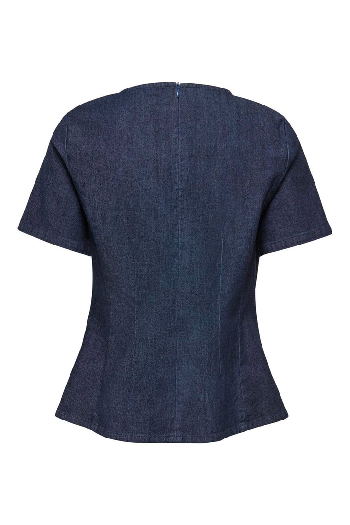 Only - Onltammy S/S Fitted Shirt Yor - 5069535 Dark Blue Denim