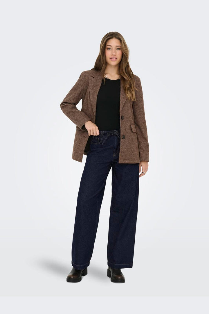 Only - Onltanner Wide Elas String Gua - 4934427 Dark Blue Denim