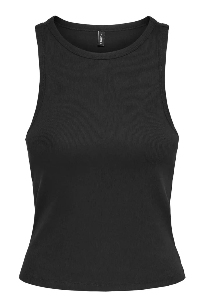 Only - Onlval S/L Bra Top - 5099783 Black Toppe 