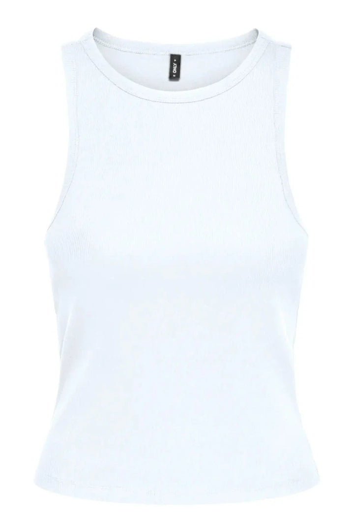 Only - Onlval S/L Bra Top - 5107201 Bright White Toppe 