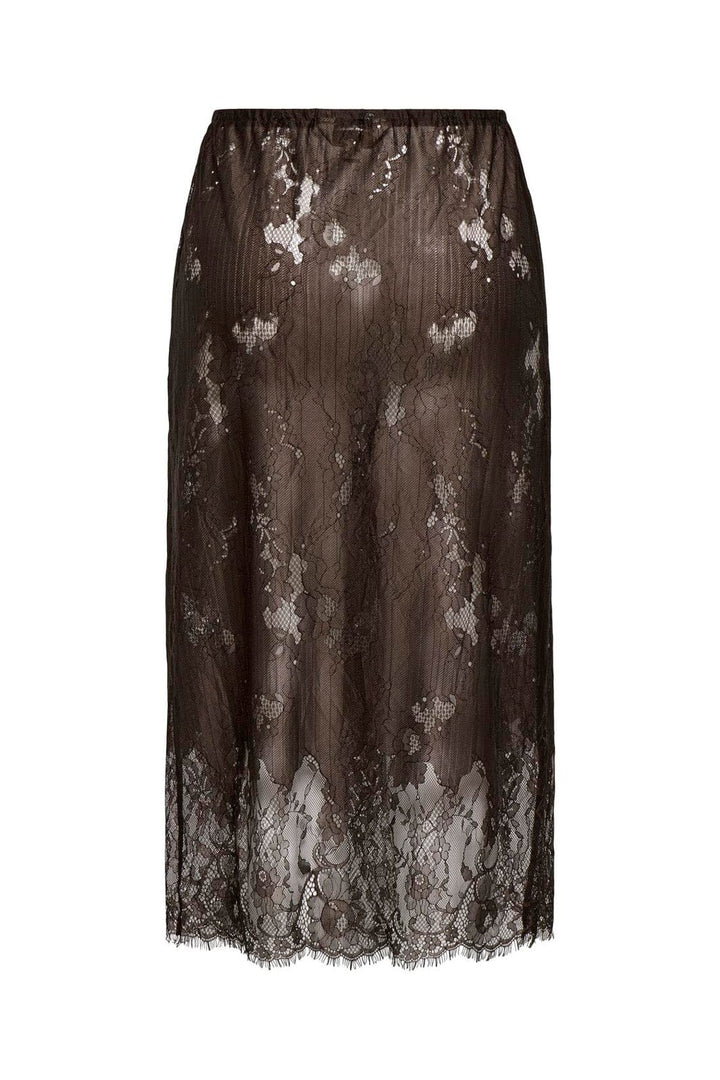 Only - Onlwille Lace Skirt - 5163078 Coffee Bean