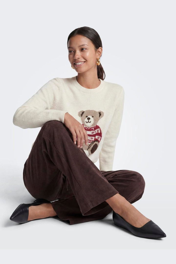 Only - Onlxmas Snowbear Ls O-Neck Knt - 5093917 Birch Alpine Bear/Malt B/Coffee C/Scoot/Mel