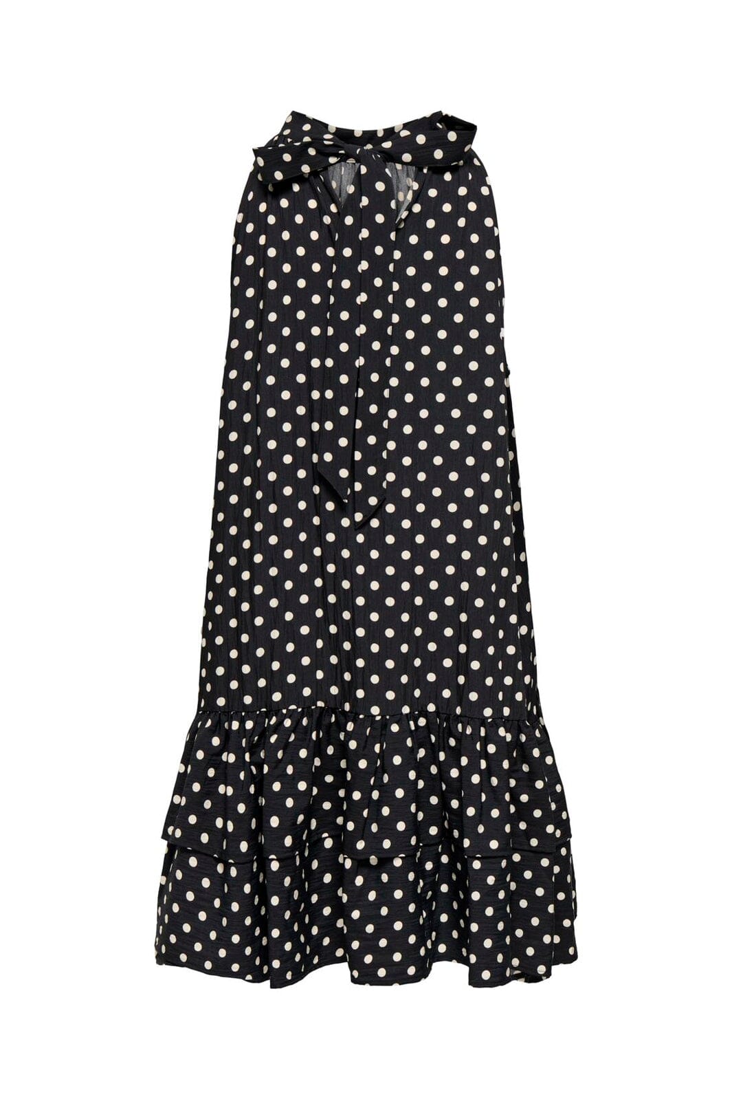 Only - Onlzazie S/L Short Frill Dress - 5140500 Black Sandshell Dot