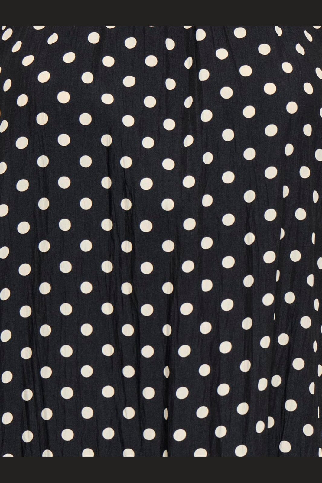 Only - Onlzazie S/L Short Frill Dress - 5140500 Black Sandshell Dot