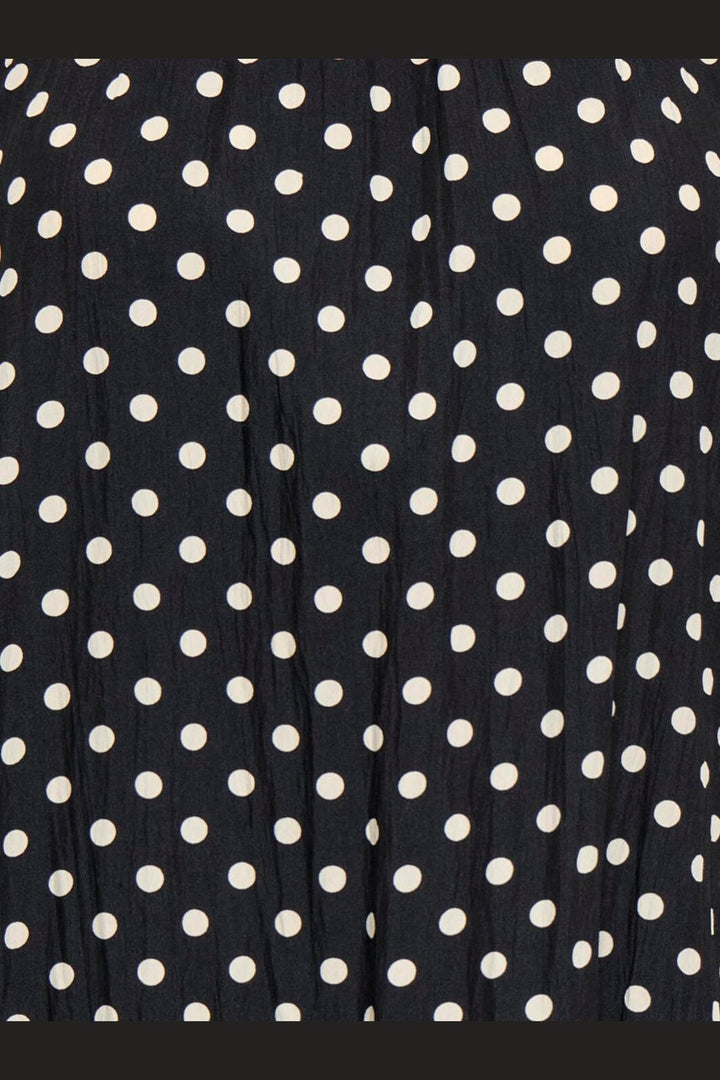 Only - Onlzazie S/L Short Frill Dress - 5140500 Black Sandshell Dot