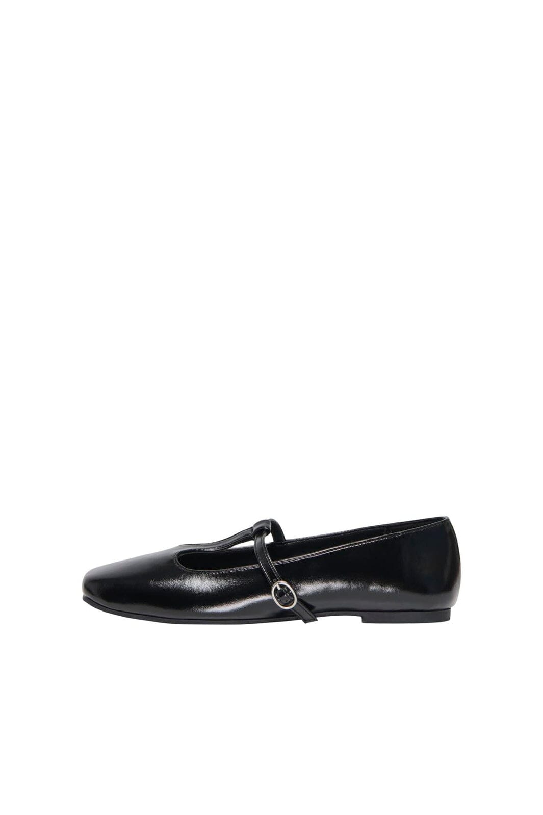 Only Shoes - Onlakira-8 Pu T-Strap Ballerina - 5064662 Black