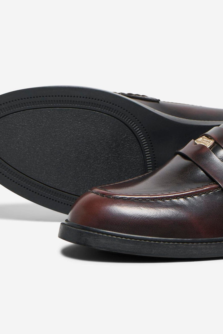 Only Shoes - Onllux-12 Button Loafer - 4844550 Decadent Chocolate