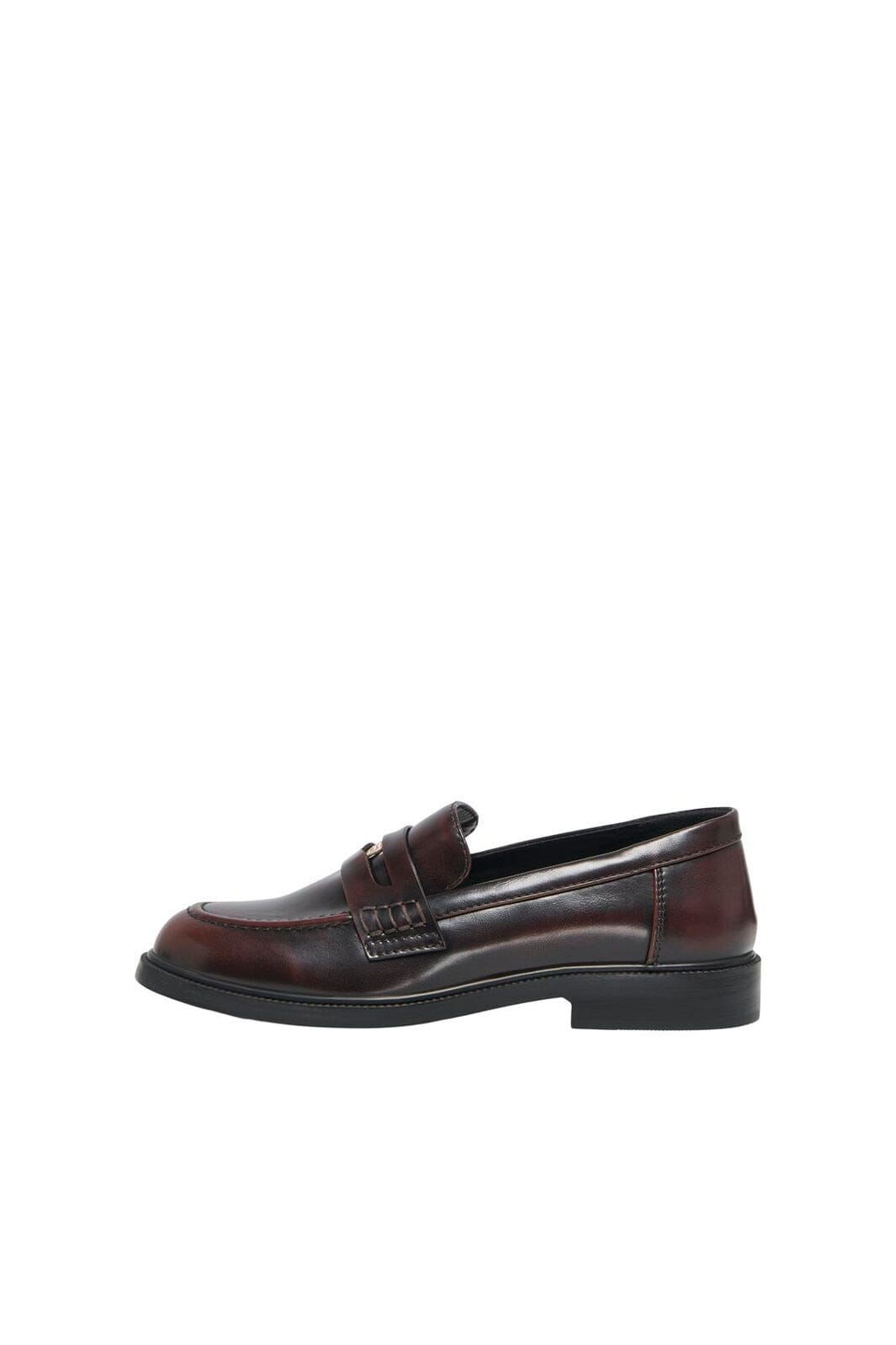 Only Shoes - Onllux-12 Button Loafer - 4844550 Decadent Chocolate