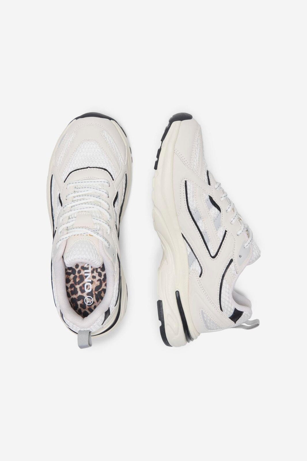 Only Shoes - Onlolivia Mesh Chunky Sneaker - 5079682 White Black