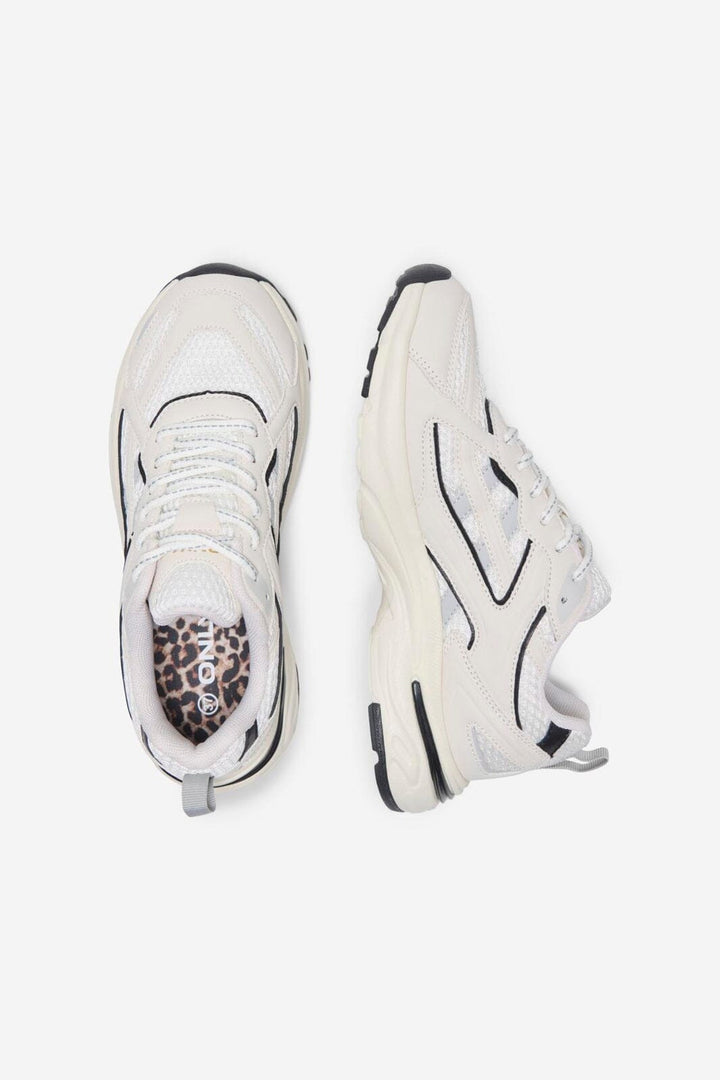 Only Shoes - Onlolivia Mesh Chunky Sneaker - 5079682 White Black