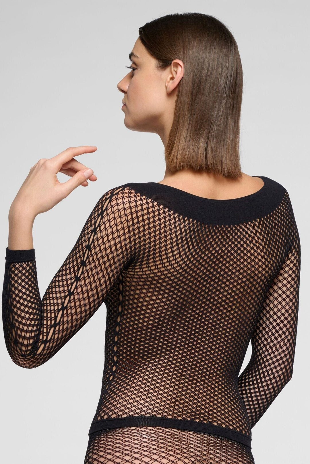 Oroblu - Oroblu Etherea Mesh T-Shirt T-Shirt Vobs68616 - Black T-shirts 