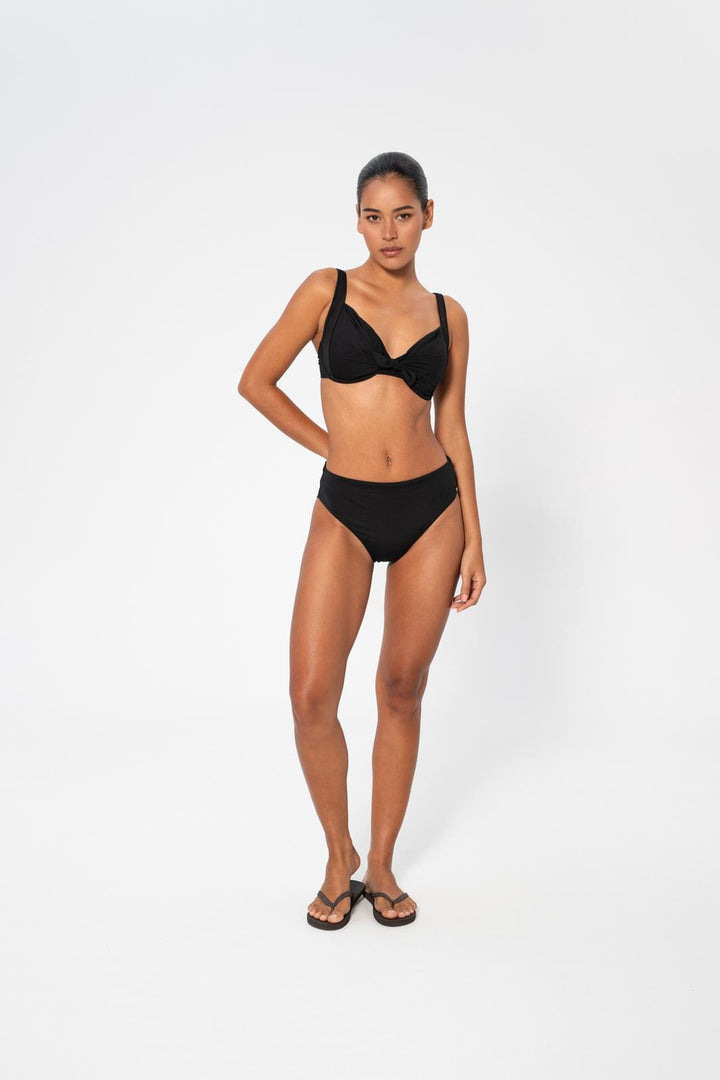 Panos Emporio - Dione Solid Bottom Bikini Bottom Pews2501 - Black