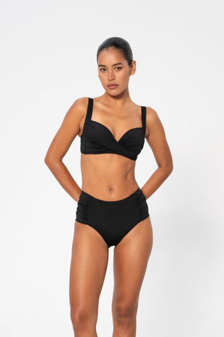 Panos Emporio - Lydia Solid Top Bikini Top Pews2134 - Black
