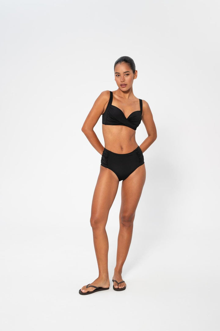Panos Emporio - Lydia Solid Top Bikini Top Pews2134 - Black