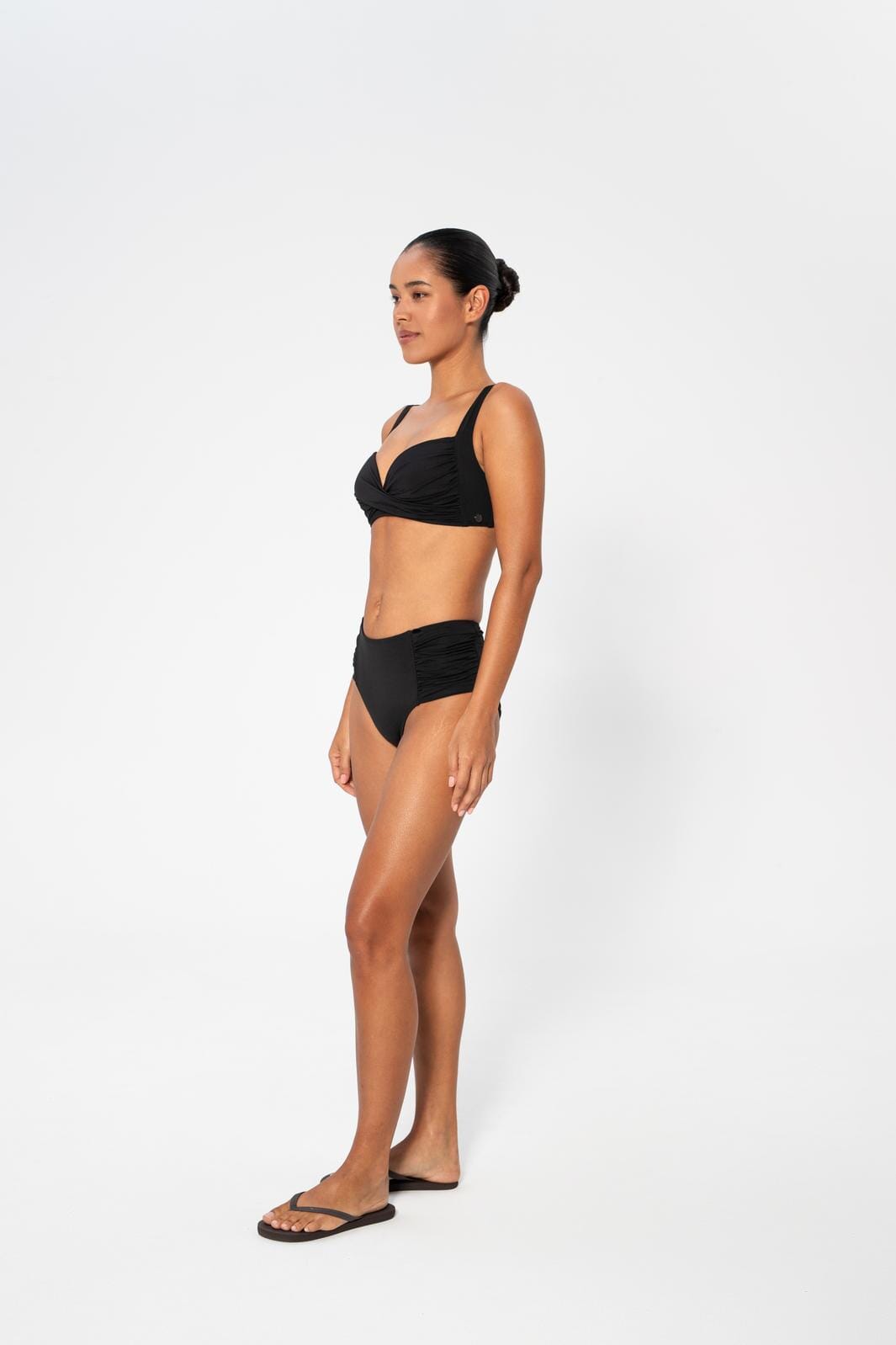 Panos Emporio - Lydia Solid Top Bikini Top Pews2134 - Black