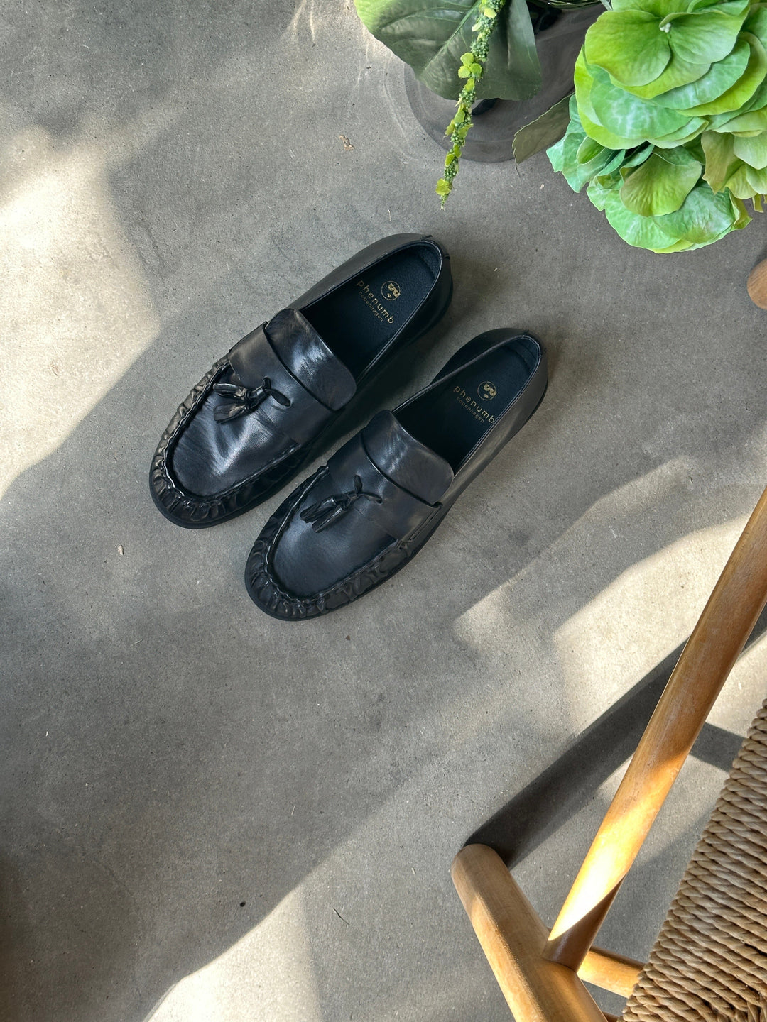 Phenumb Copenhagen - Whisper Tass Leather Soft PB-E01-WHISPERTASS - Black Loafers 