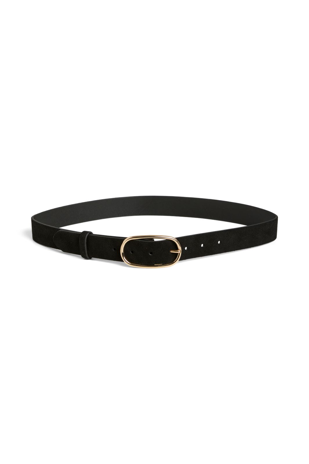 Pieces - Pcadima Suede Jeans Belt Fc - 5064729 Black Gold Trim