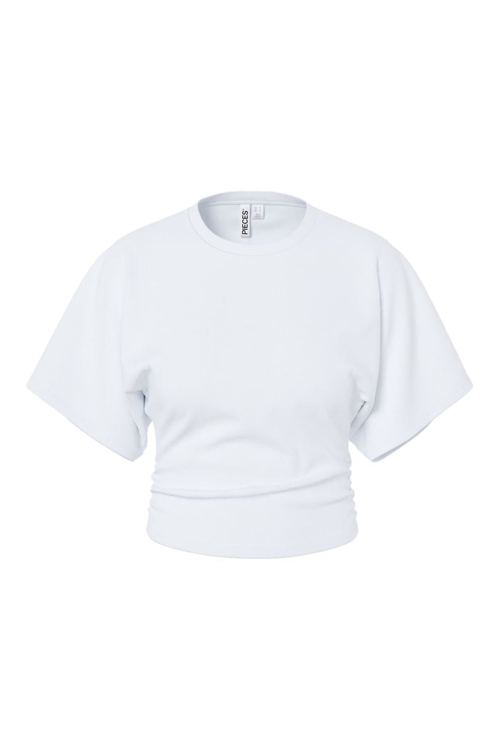 Pieces - Pcalli Ss O-Neck Top Dm - 5159159 Bright White
