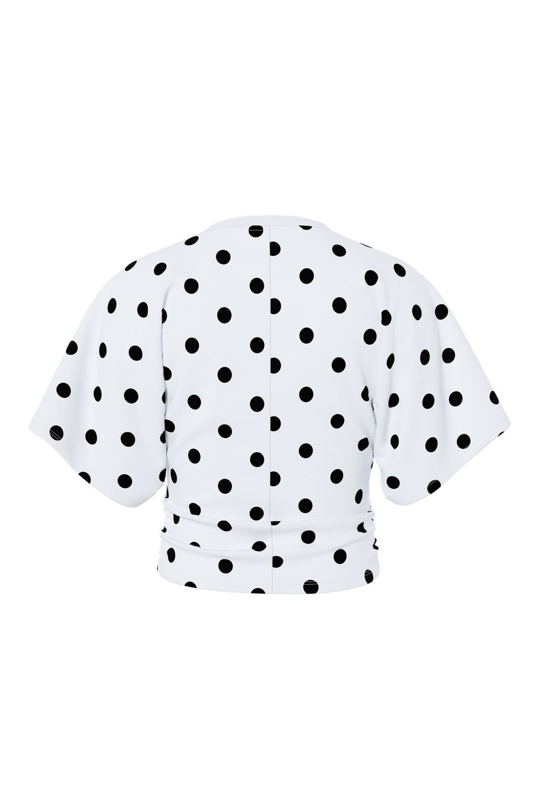 Pieces - Pcalli Ss O-Neck Top Dm - 5205111 Bright White Black Dots