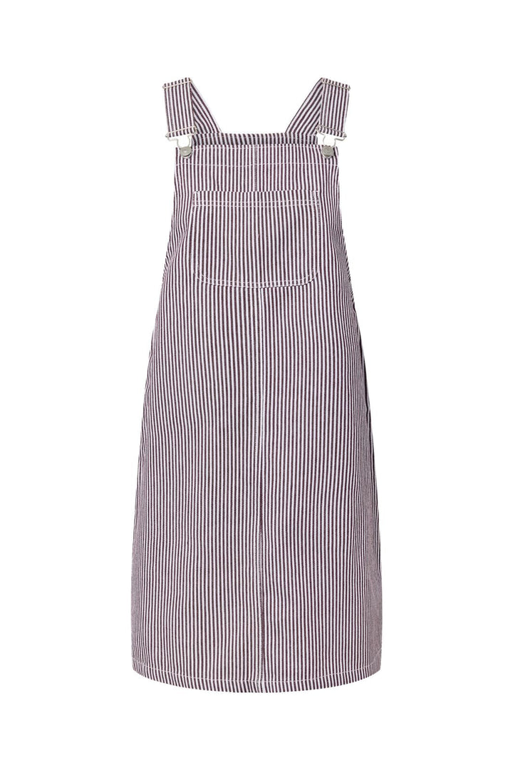 Pieces - Pcallo Dungaree Dress Fsy - 5105503 Winetasting Cloud Dancer