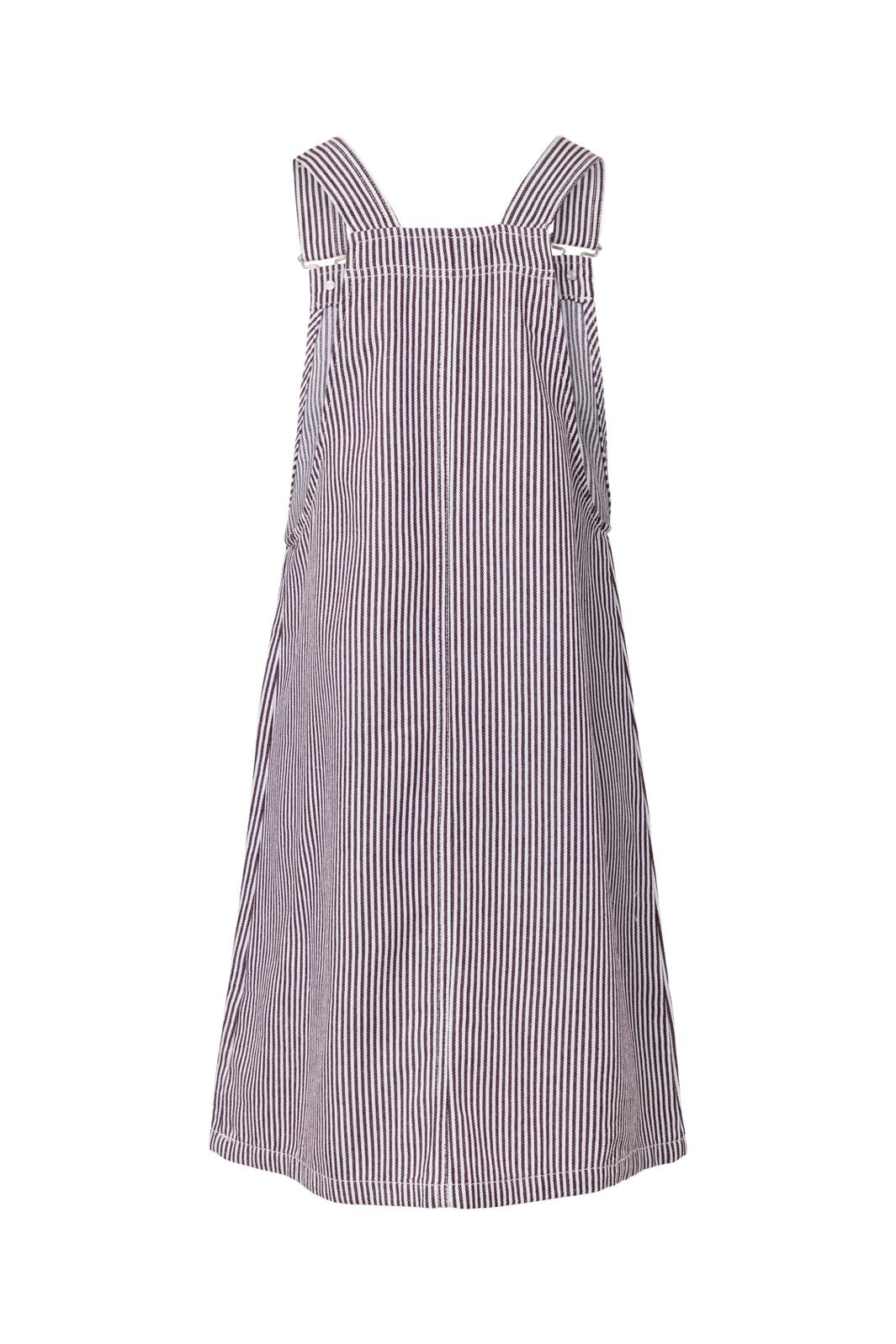 Pieces - Pcallo Dungaree Dress Fsy - 5105503 Winetasting Cloud Dancer