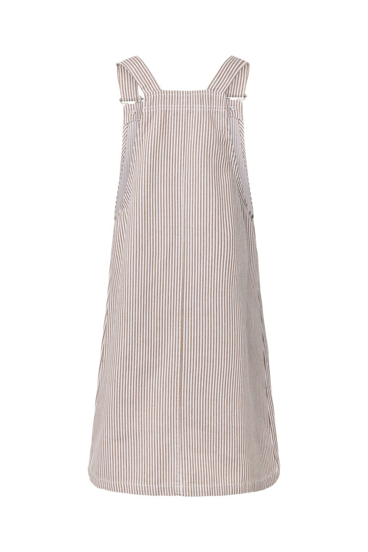 Pieces - Pcallo Dungaree Dress Fsy - 5105504 Greige Cloud Dancer