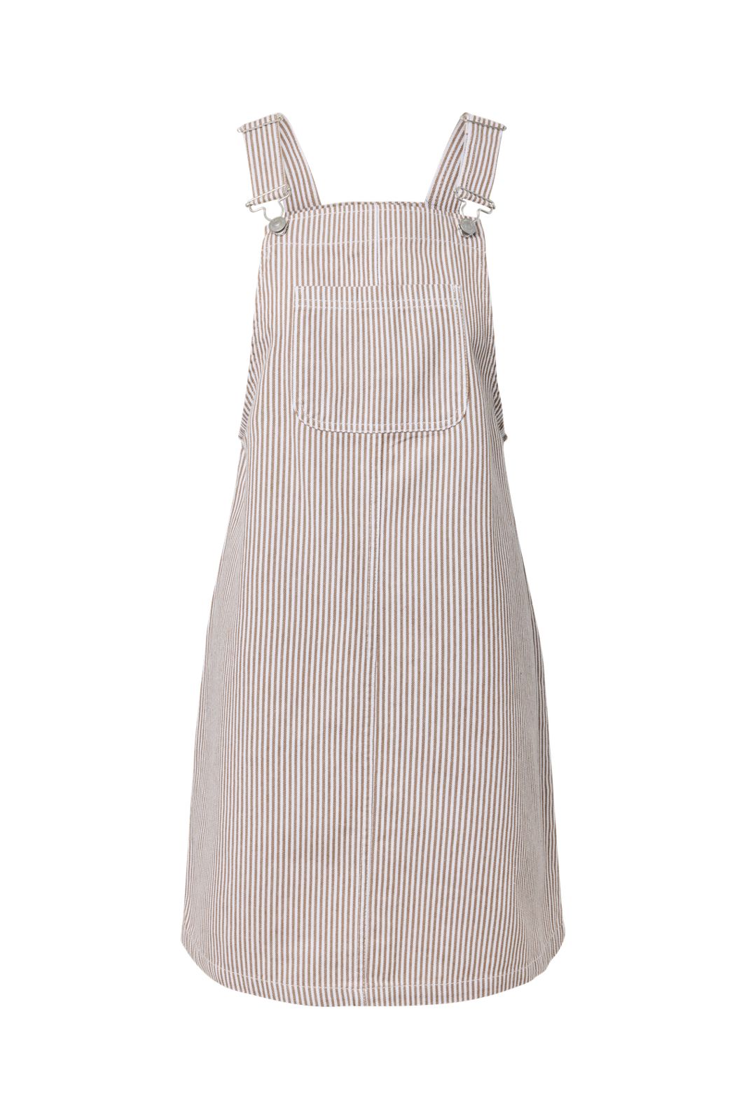 Pieces - Pcallo Dungaree Dress Fsy - 5105504 Greige Cloud Dancer