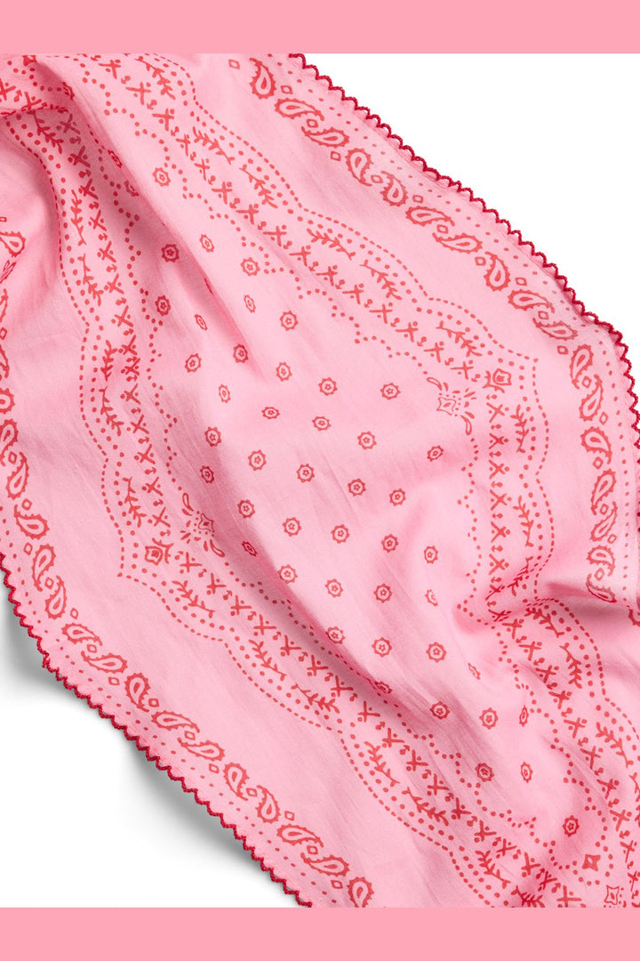 Pieces - Pcanemone Scarf - 5074293 Sea Pink Paisley