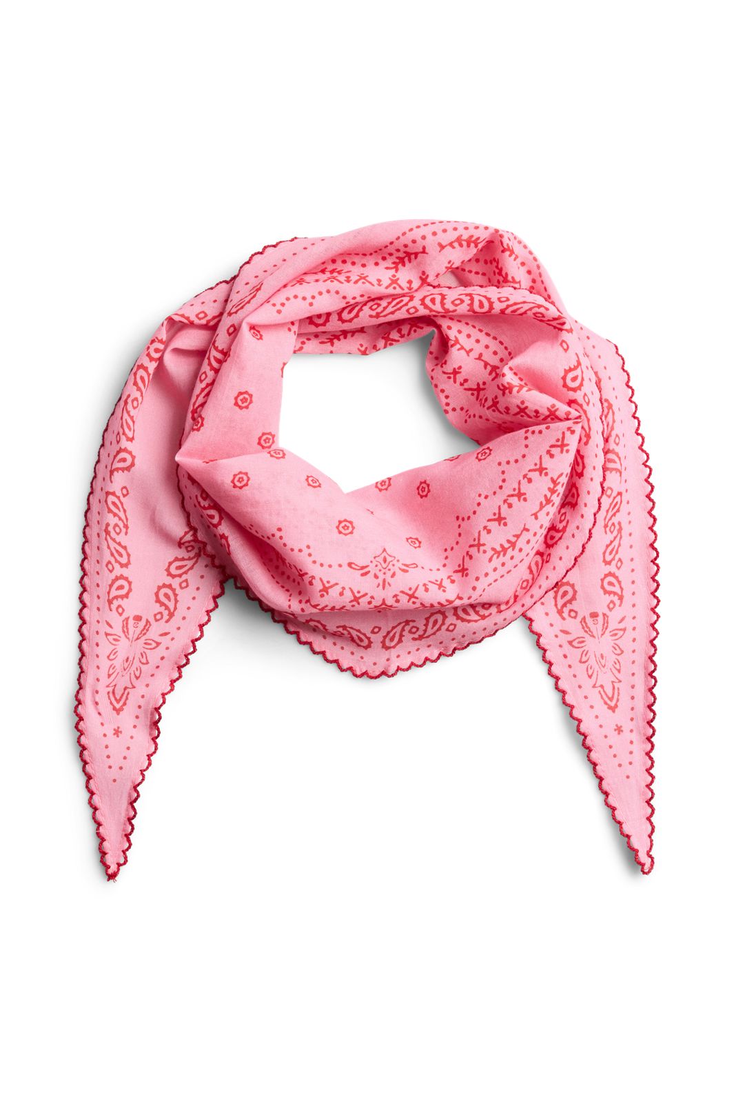 Pieces - Pcanemone Scarf - 5074293 Sea Pink Paisley