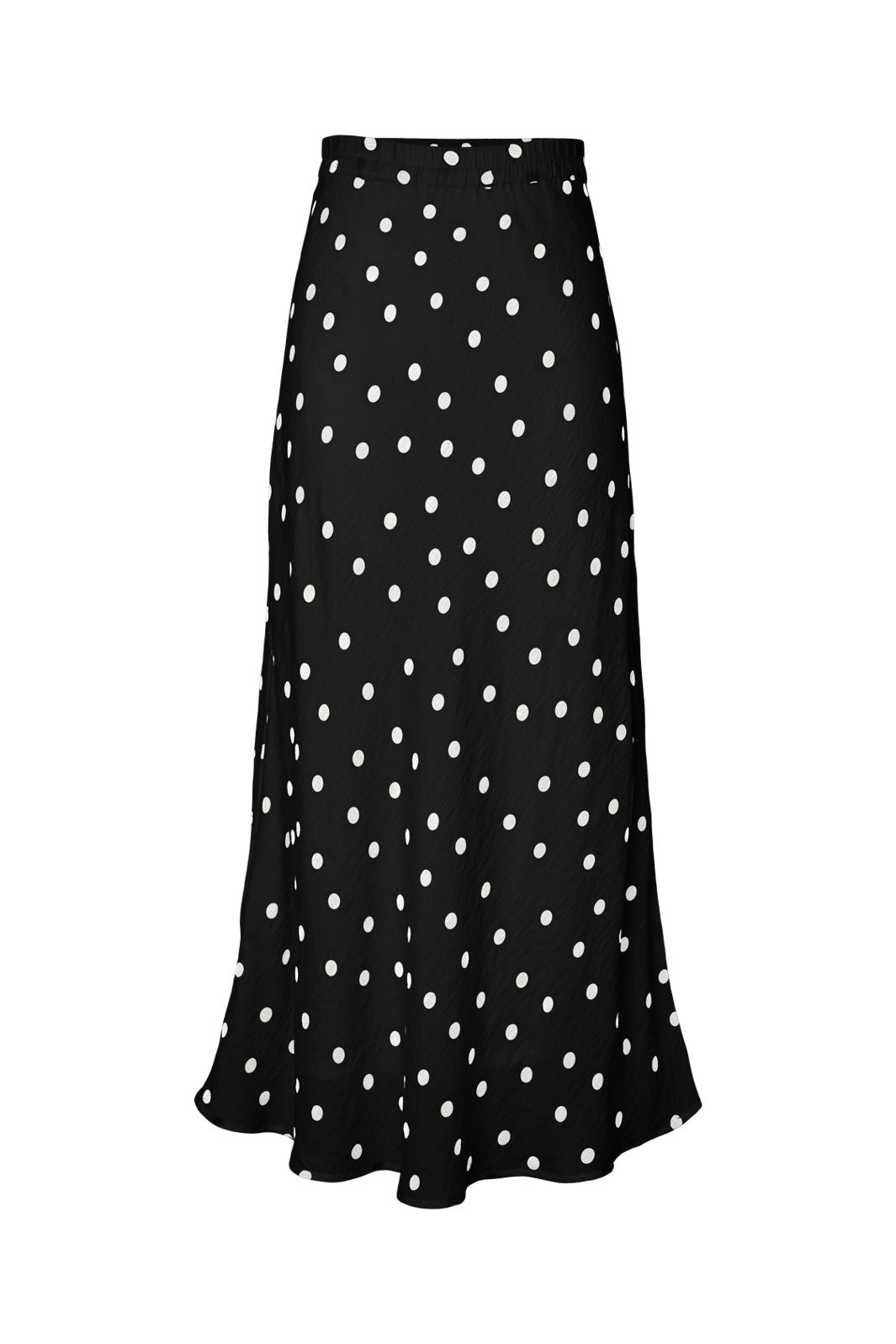 Pieces - Pcangie Ankle Skirt - 5131241 Black White Polka Dots