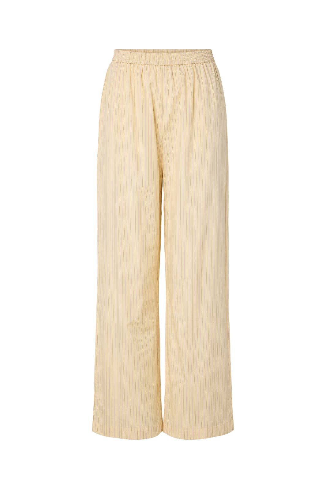 Pieces - Pcapril Wide Pants Pp - 5041130 French Vanilla Pink