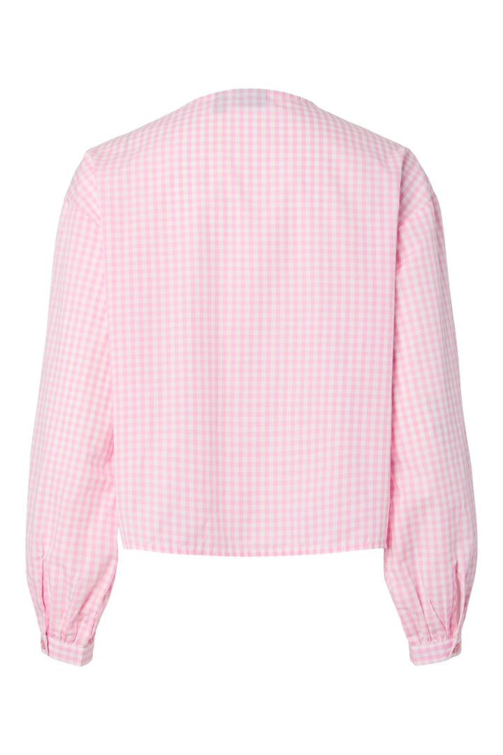 Pieces - Pcbibby Ls Binding Top - 5008819 Prism Pink Cloud Dancer