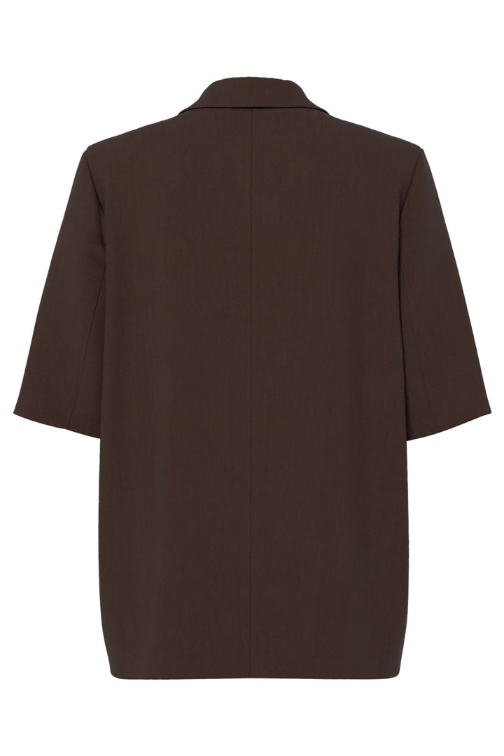 Pieces - Pcbosella 2/4 Blazer - 5112085 Hot Fudge