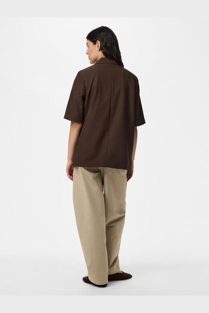 Pieces - Pcbosella 2/4 Blazer - 5112085 Hot Fudge