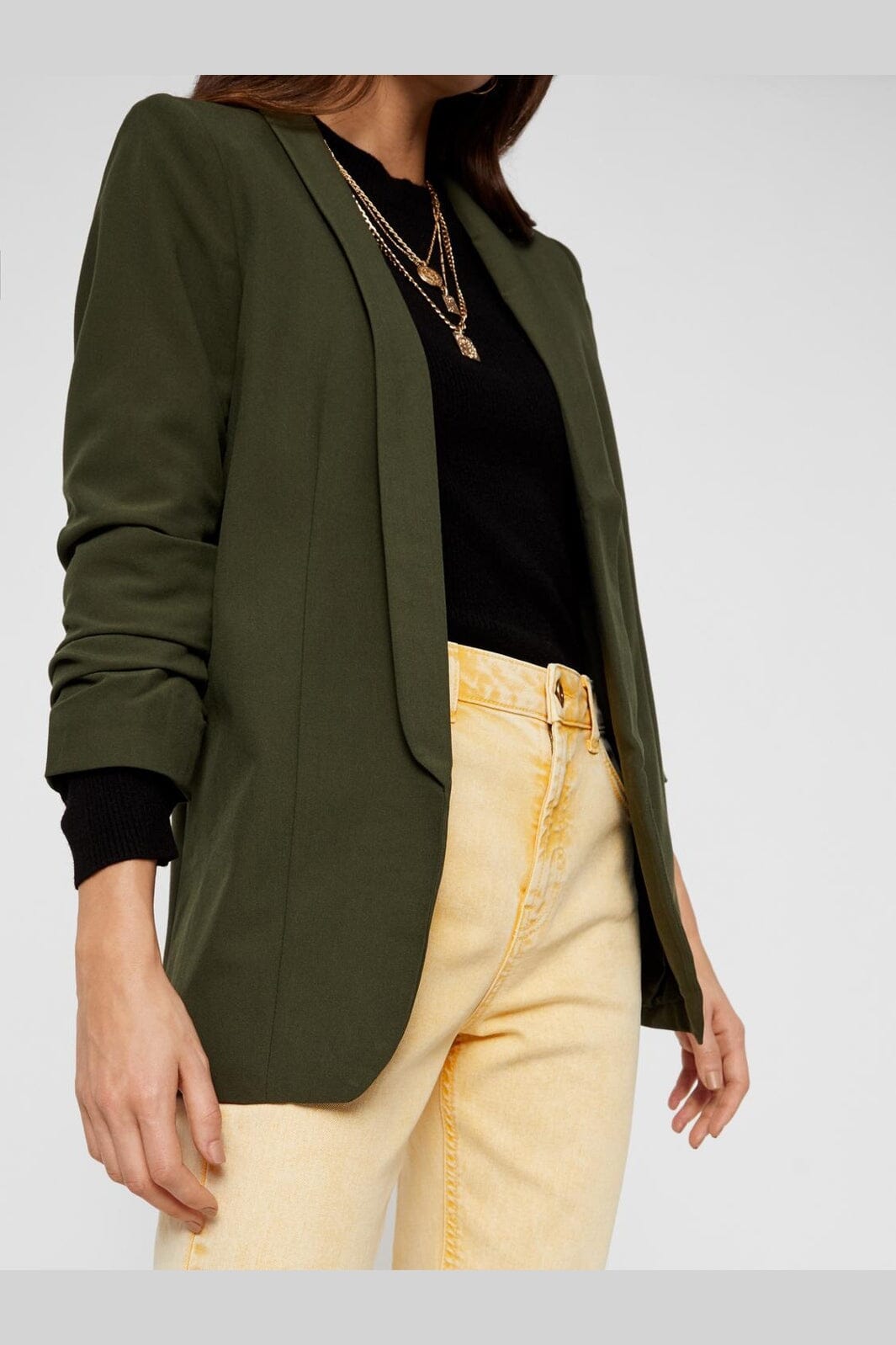 Pieces - Pcbosella 3/4 Blazer - 3105778 Forest Night