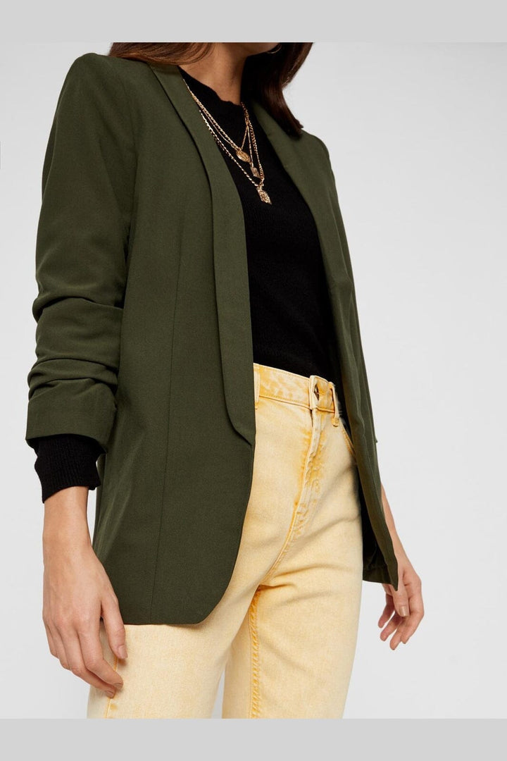 Pieces - Pcbosella 3/4 Blazer - 3105778 Forest Night