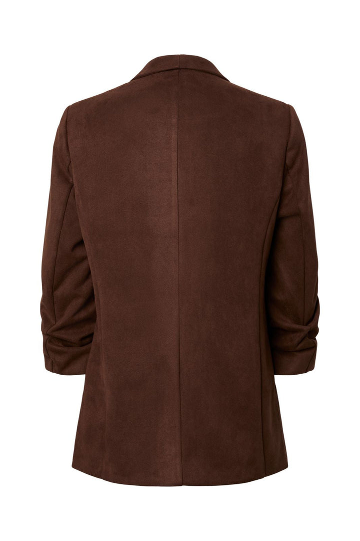 Pieces - Pcbosella 3/4 Brushed Blazer - 5012939 Chicory Coffee