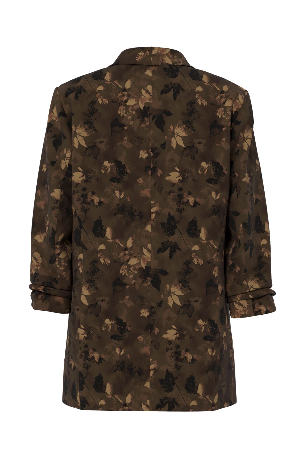Pieces - Pcbosella 3/4 Printed Blazer - 5050637 Major Brown Flower