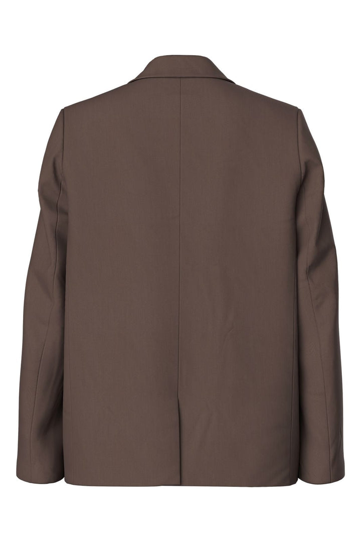 Pieces - Pcbosella Ls Loose Blazer - 5052245 Hot Fudge