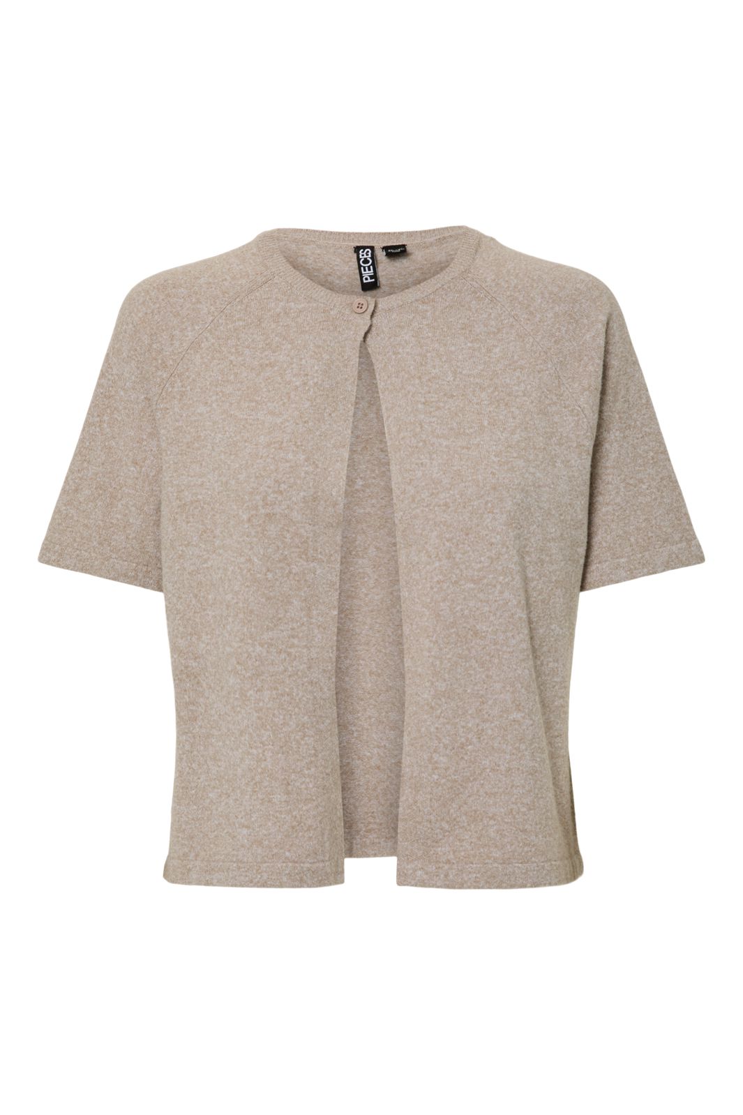 Pieces - Pcbree Ss O-Neck Knit Cardigan - 4790739 Crockery Melange