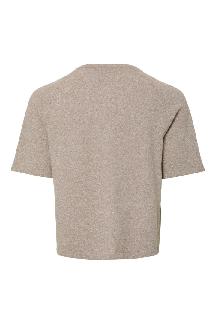 Pieces - Pcbree Ss O-Neck Knit Cardigan - 4790739 Crockery Melange