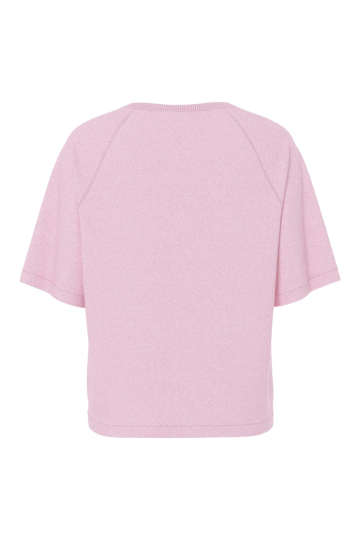 Pieces - Pcbree Ss O-Neck Knit Cardigan - 4940935 Roseate Spoonbill Melange