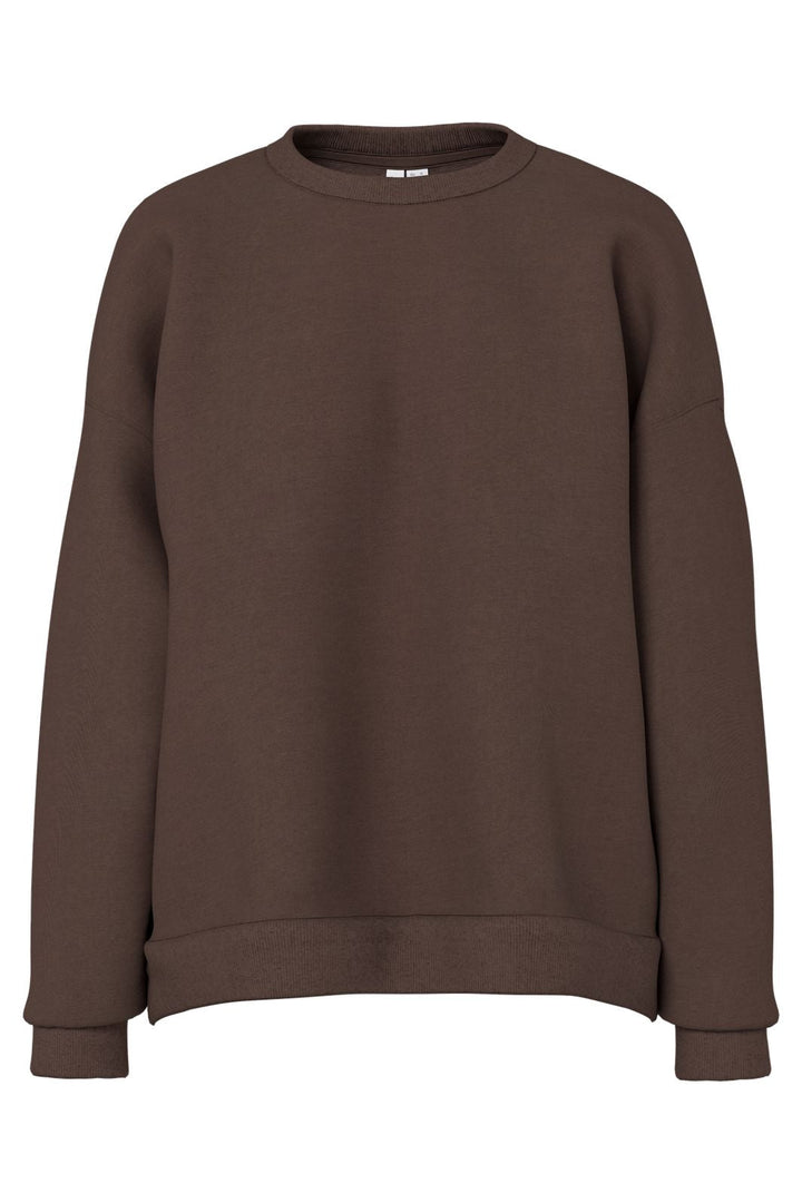 Pieces - Pcchilli Ls Loose Fit Sweat Top - 5102387 Hot Fudge